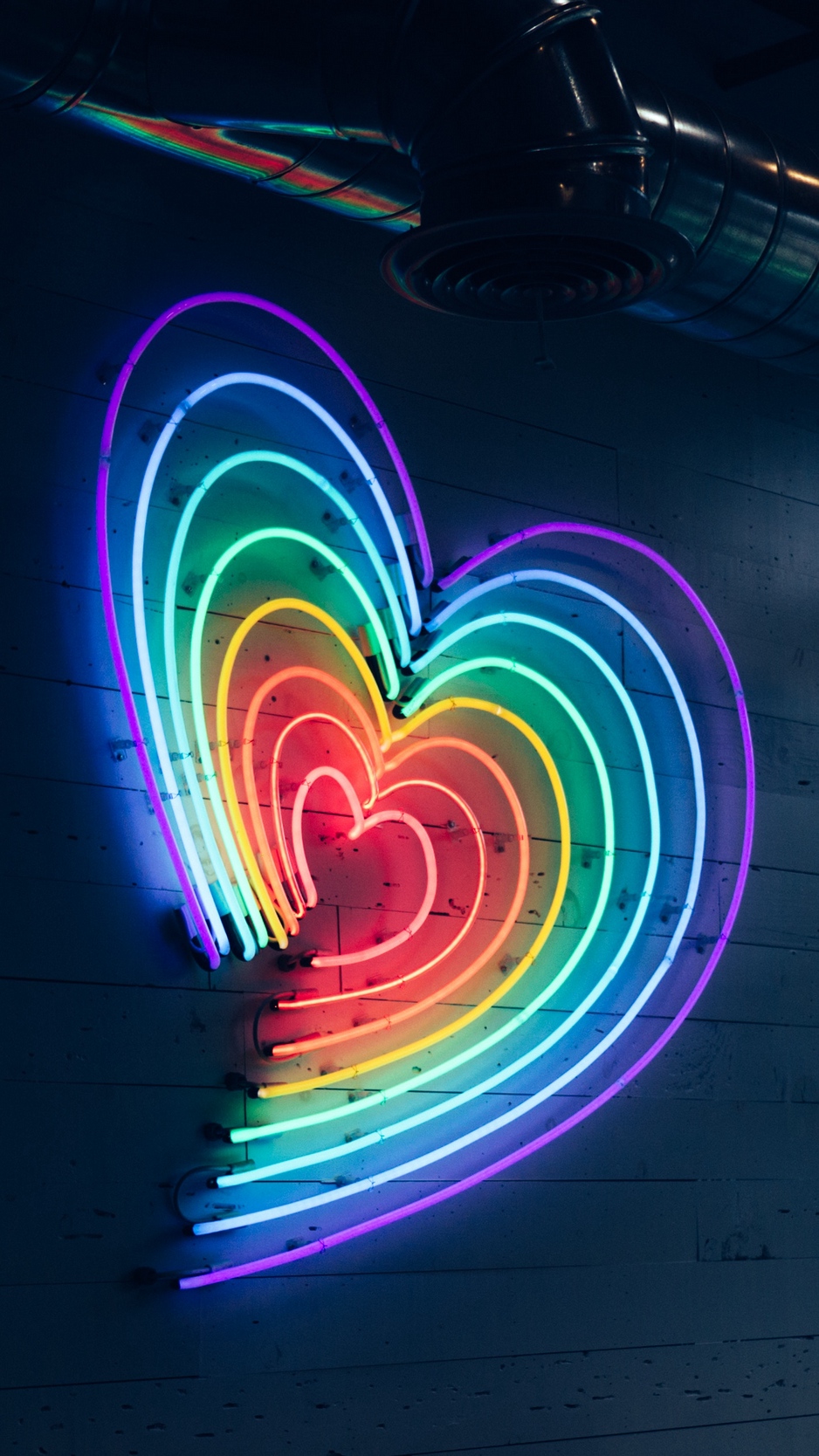 Wallpaper Heart, Neon, Lighting, Wall - Love Unsplash , HD Wallpaper & Backgrounds