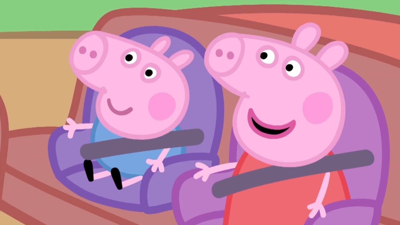 #peppa #peppapig #peppapigenglish - Peppa Pig In Her Car , HD Wallpaper & Backgrounds
