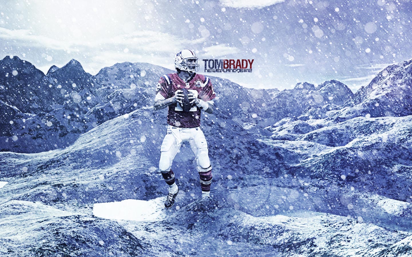 Tom Brady New England Patriots Widescreen Wallpaper - New England Patriots Winter , HD Wallpaper & Backgrounds