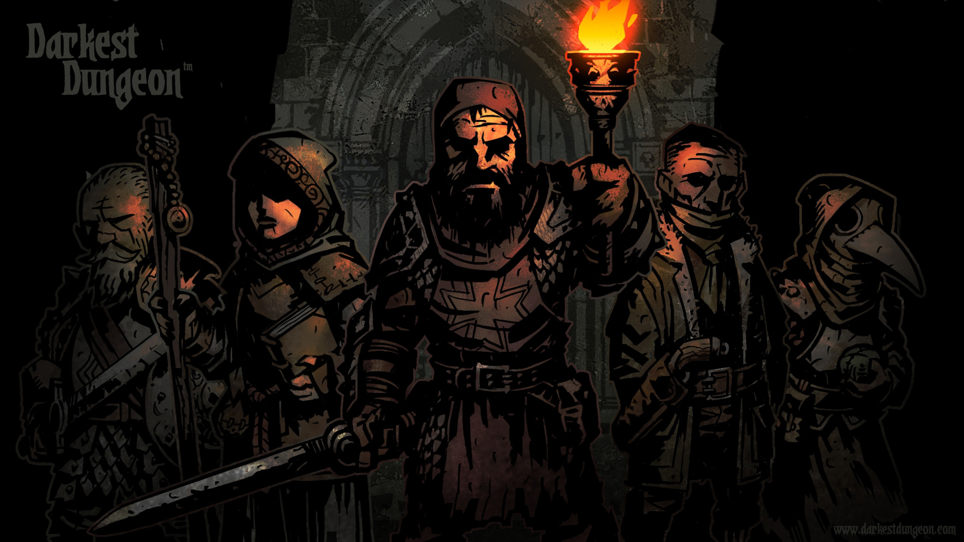 A Party Of Heroes From Darkest Dungeon Wallpaper From - Darkest Dungeon , HD Wallpaper & Backgrounds