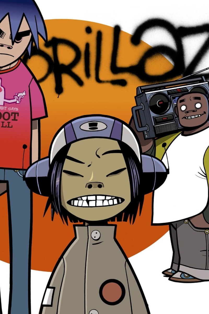 Wallpaper Gorillaz, Group, Art - Gorillaz 2d , HD Wallpaper & Backgrounds