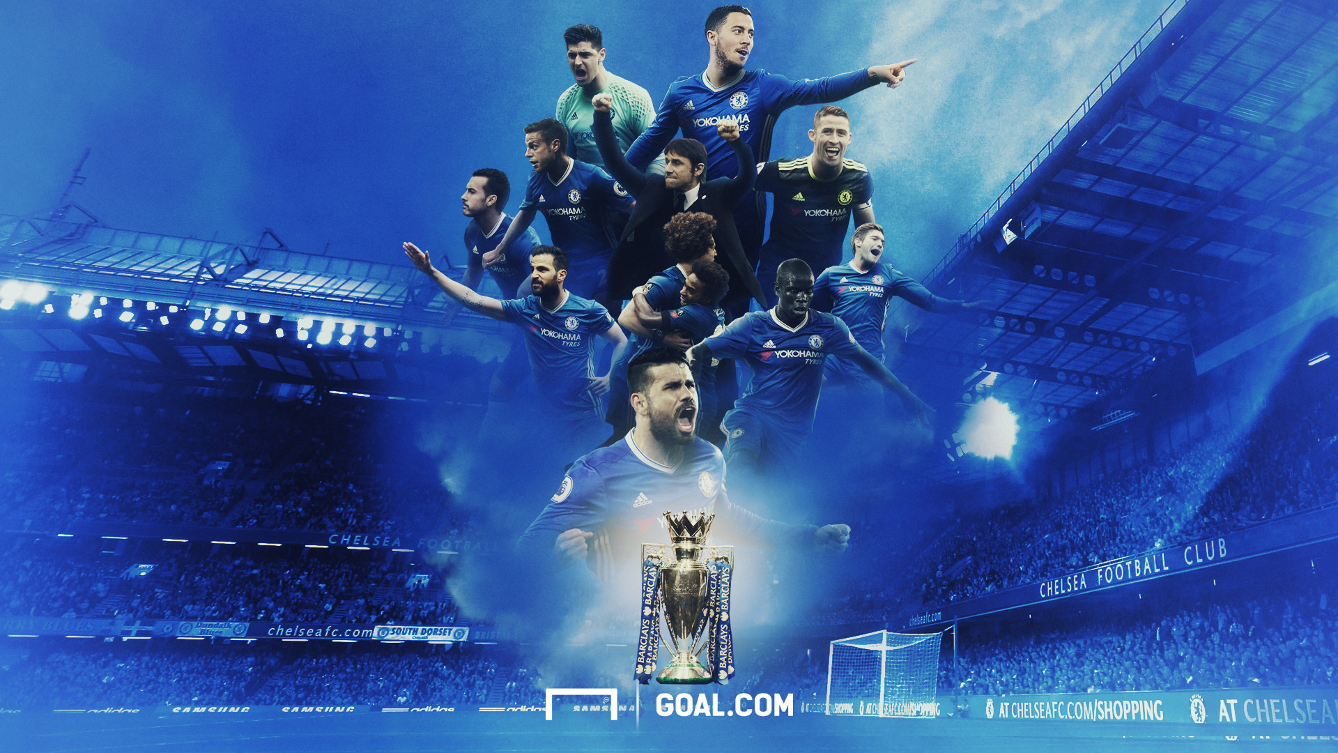 Gary Cahill Chelsea Premier League - Chelsea Team Wallpaper 2018 , HD Wallpaper & Backgrounds