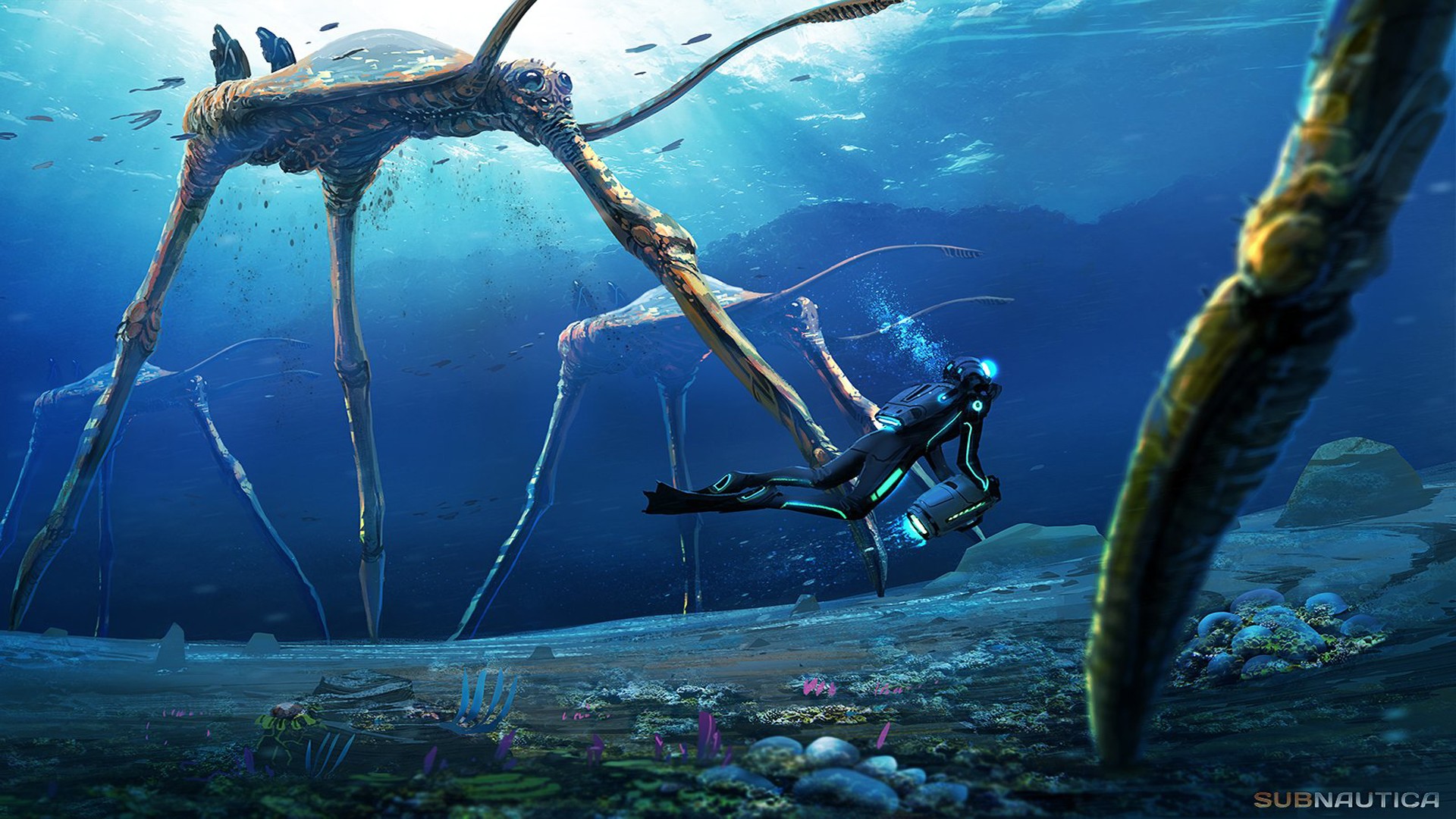 Subnautica - Sea Treaders Subnautica , HD Wallpaper & Backgrounds