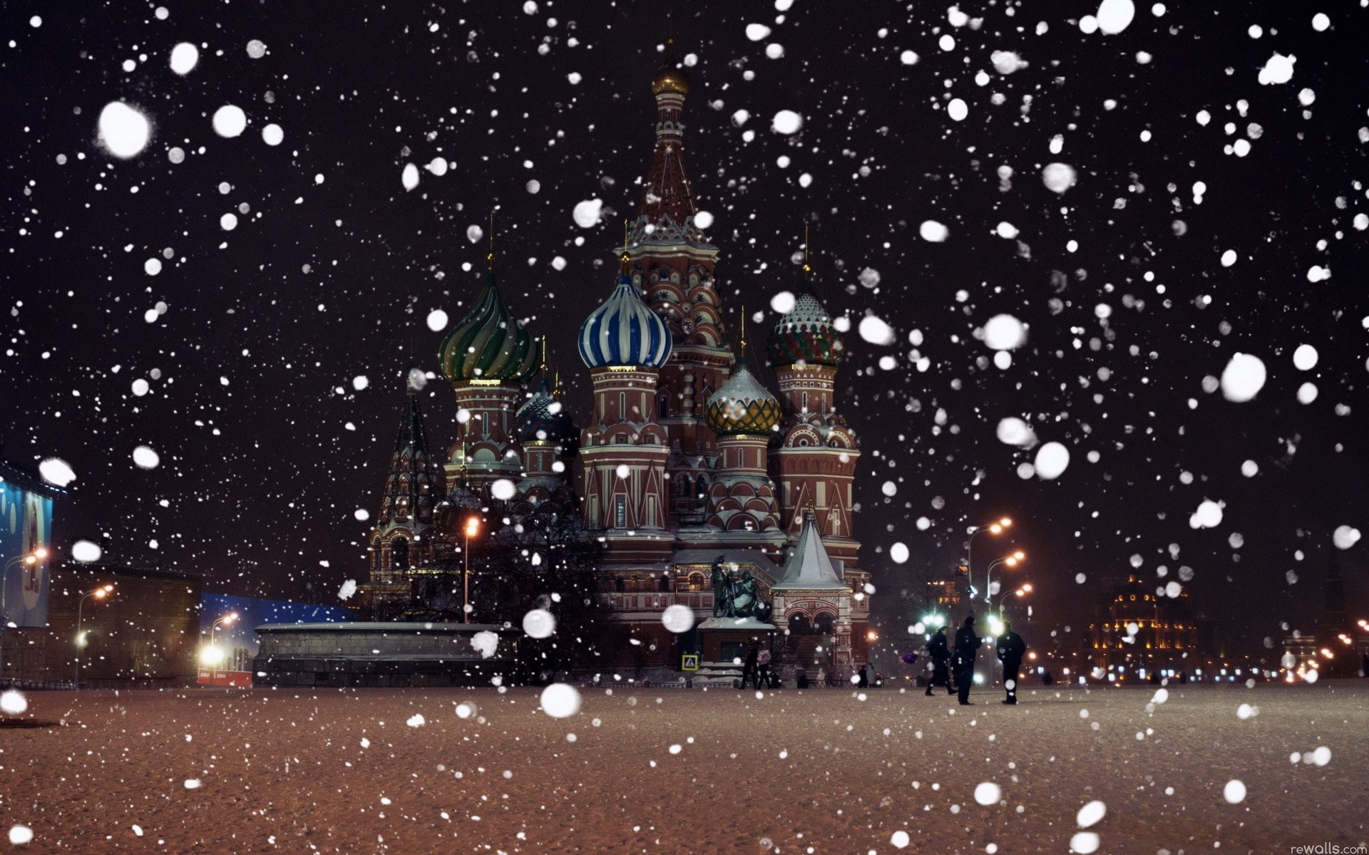 Saint Basil S Cathedral Snow Fall Wallpaper Hd - Saint Basil's Cathedral , HD Wallpaper & Backgrounds