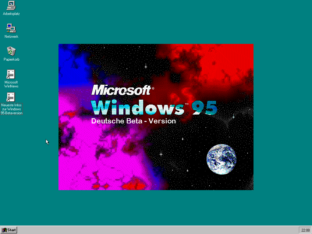 4 - 00 - - Windows 95 Deutsch Beta , HD Wallpaper & Backgrounds