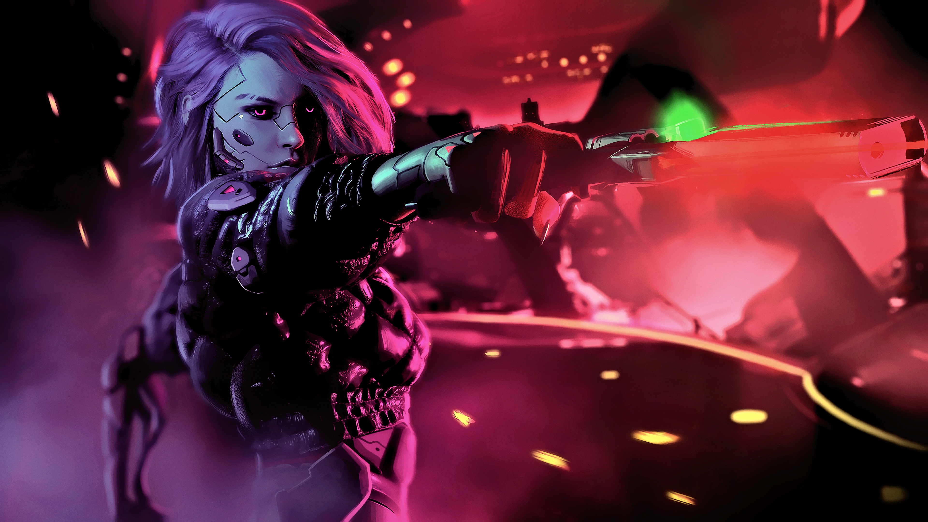 Cyberpunk Girl Wallpaper 4k , HD Wallpaper & Backgrounds