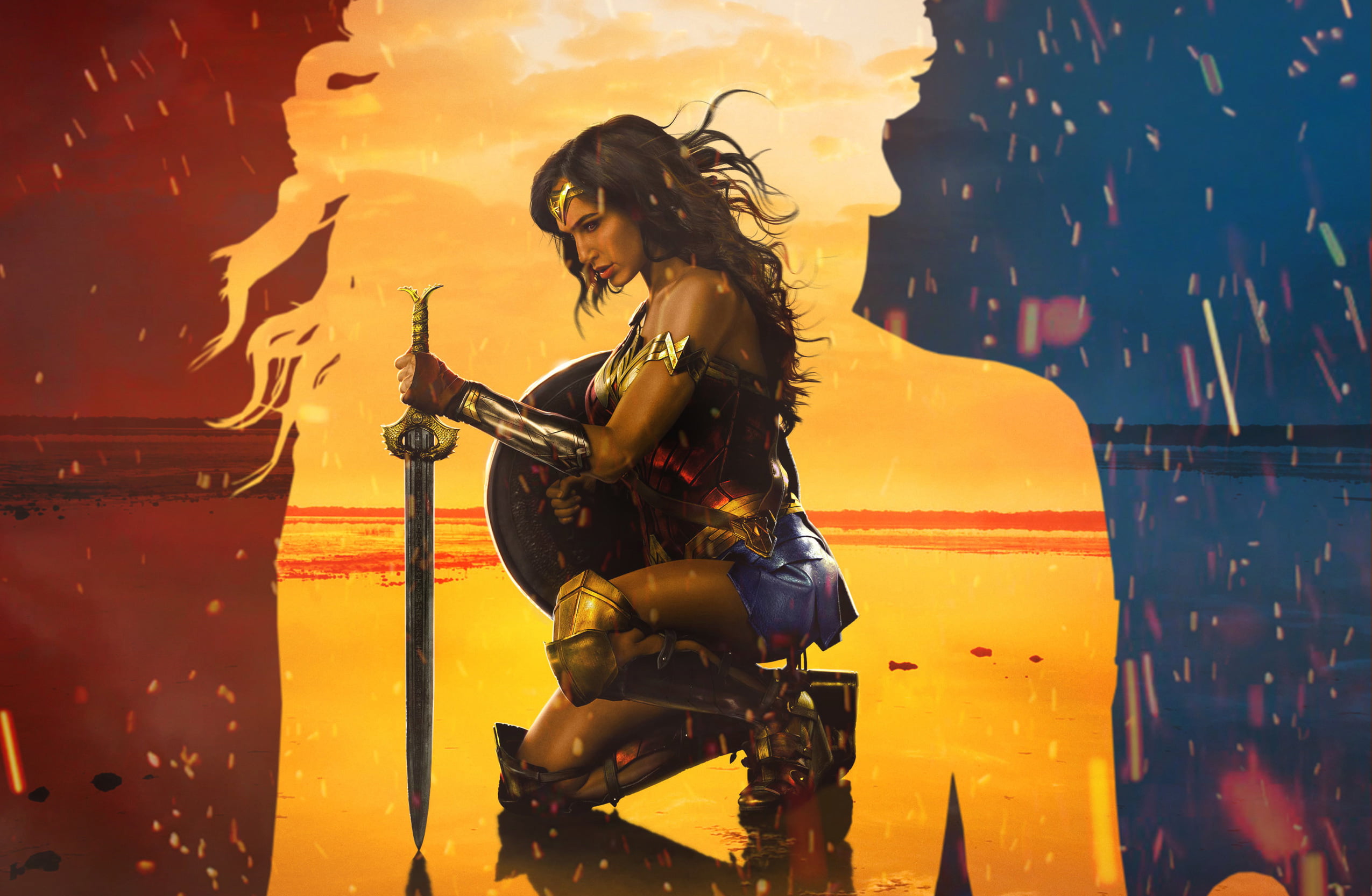 Wonder Woman Wallpaper 4k , HD Wallpaper & Backgrounds