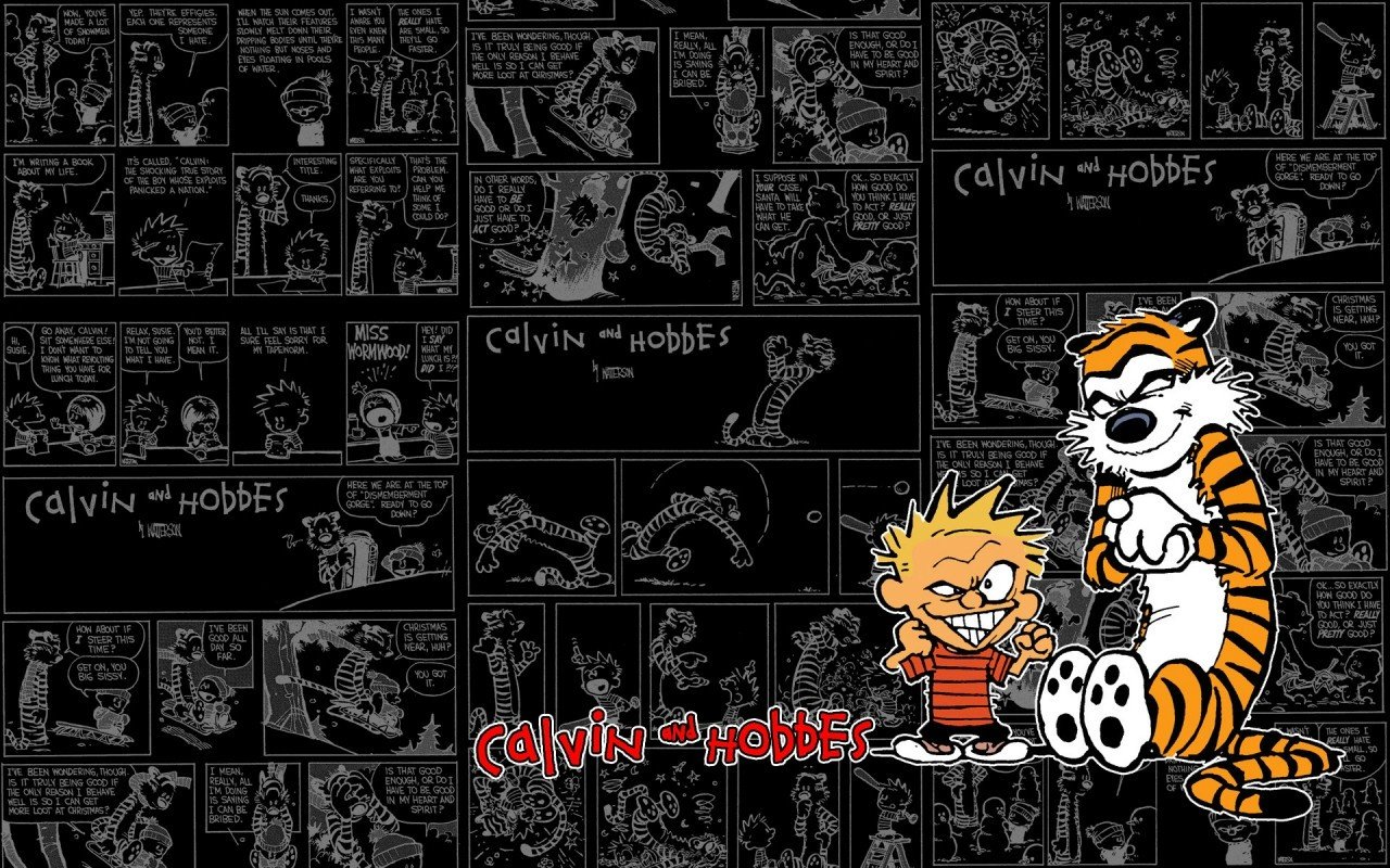 Free Download Calvin And Hobbes Background Id - Calvin And Hobbes , HD Wallpaper & Backgrounds