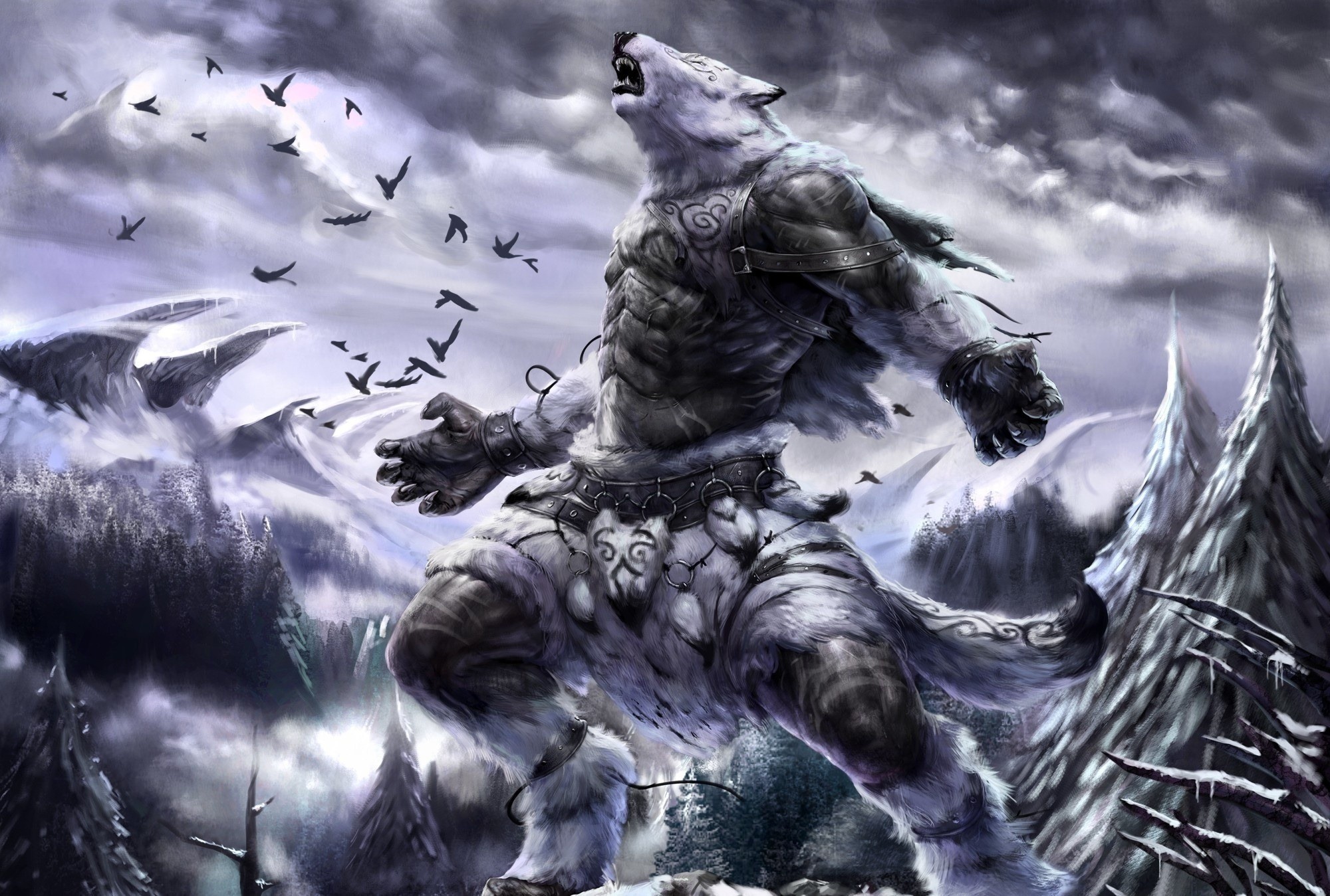 2000x1349, World Of Warcraft Wolf Beast Wallpapers - Beast Wallpaper Hd , HD Wallpaper & Backgrounds