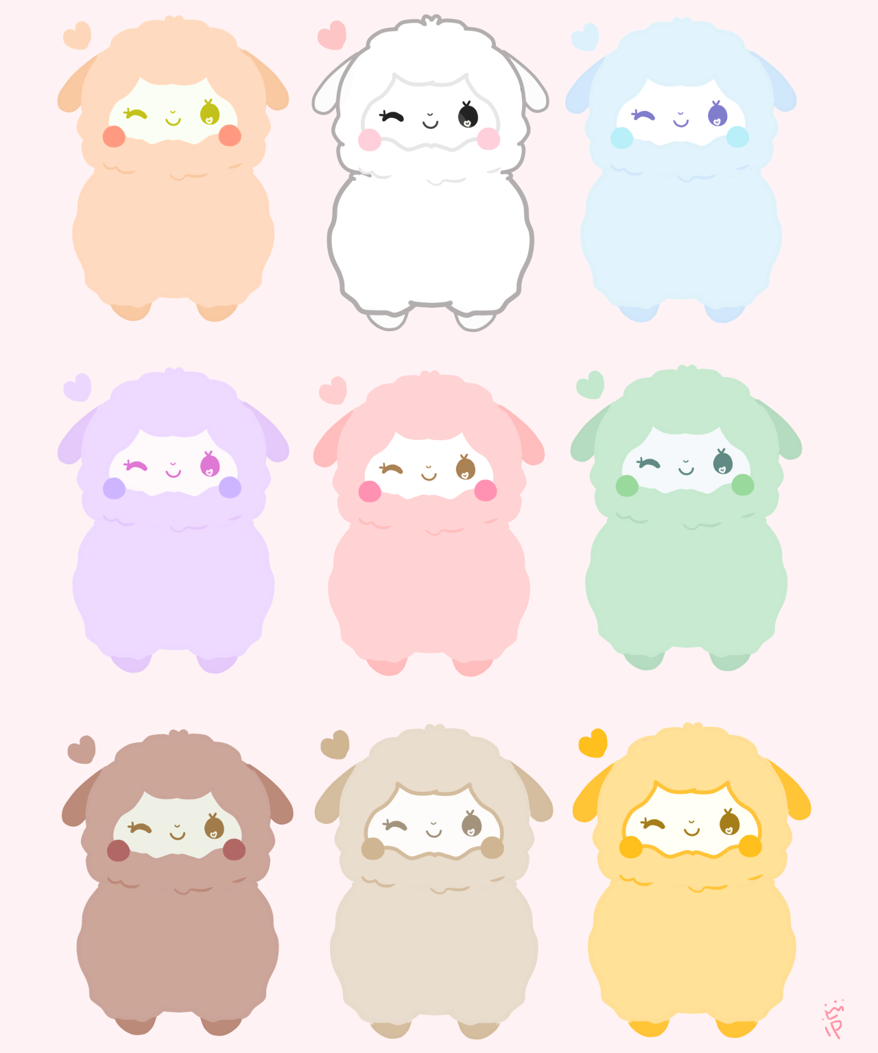 Alpaca Clipart Pastel Goth - Kawaii Cute Llama Drawing , HD Wallpaper & Backgrounds