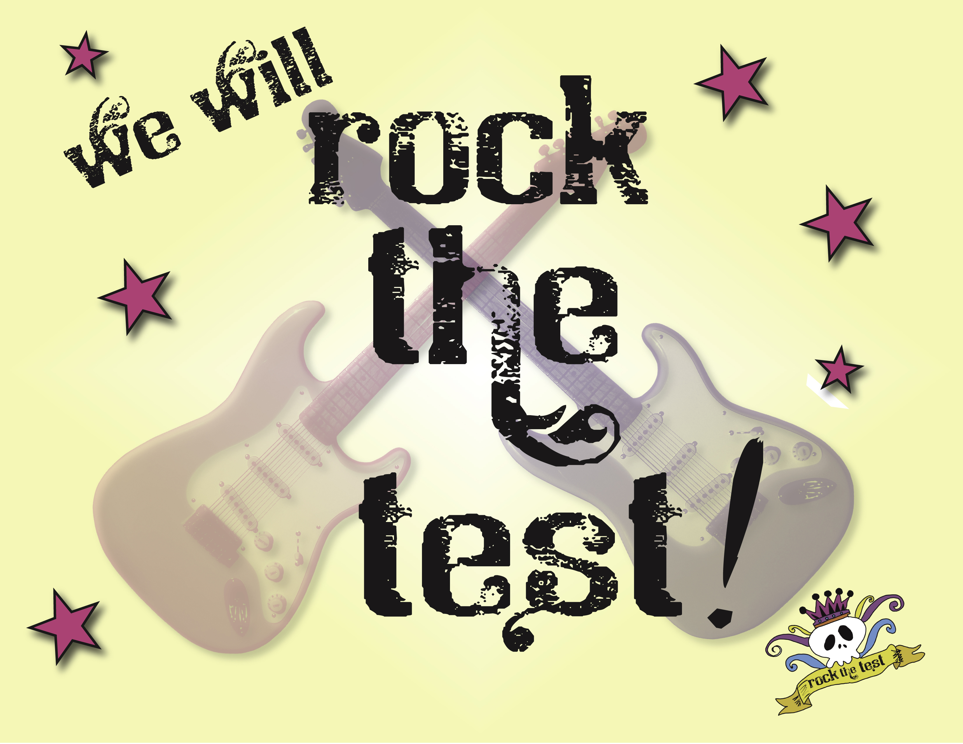 Test Clipart - Rock The Test Poster , HD Wallpaper & Backgrounds