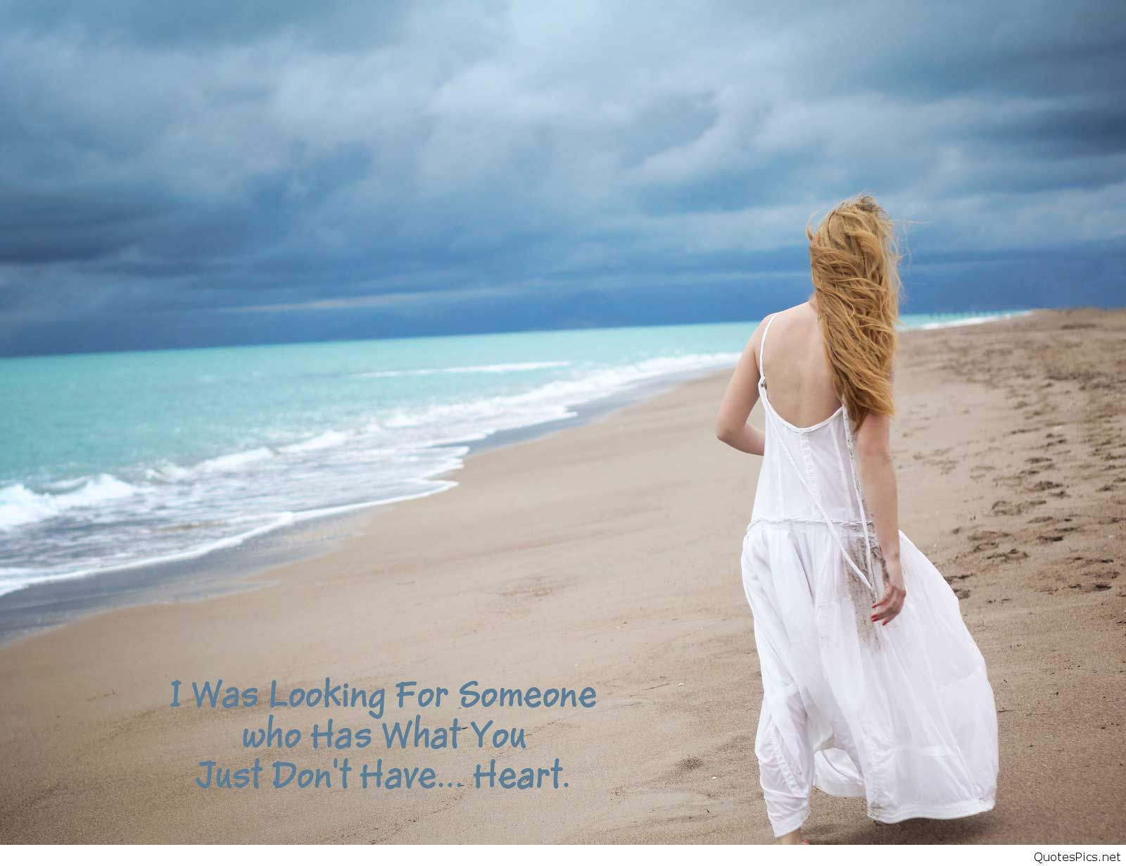 Sad Quotes On Beach , HD Wallpaper & Backgrounds