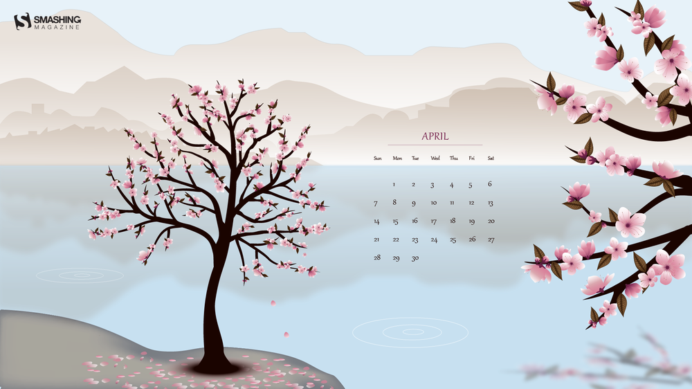 Apr 19 Hanami Full - Desktop Wallpaper April 2019 , HD Wallpaper & Backgrounds