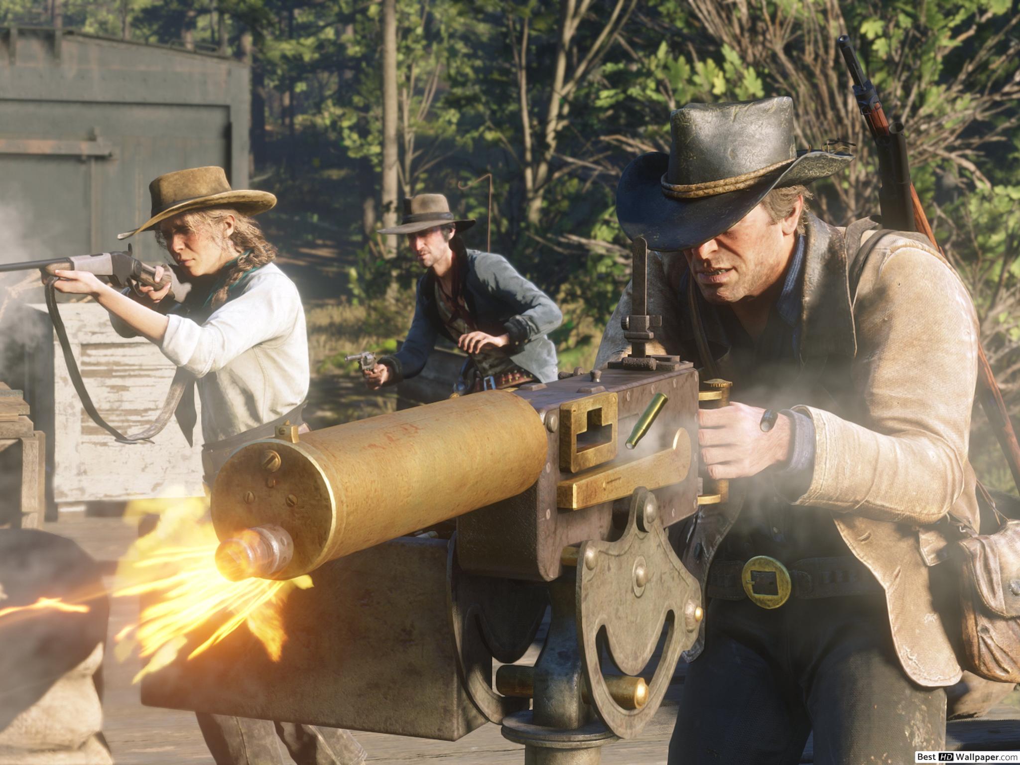 Red Dead Redemption 2 Shootout , HD Wallpaper & Backgrounds