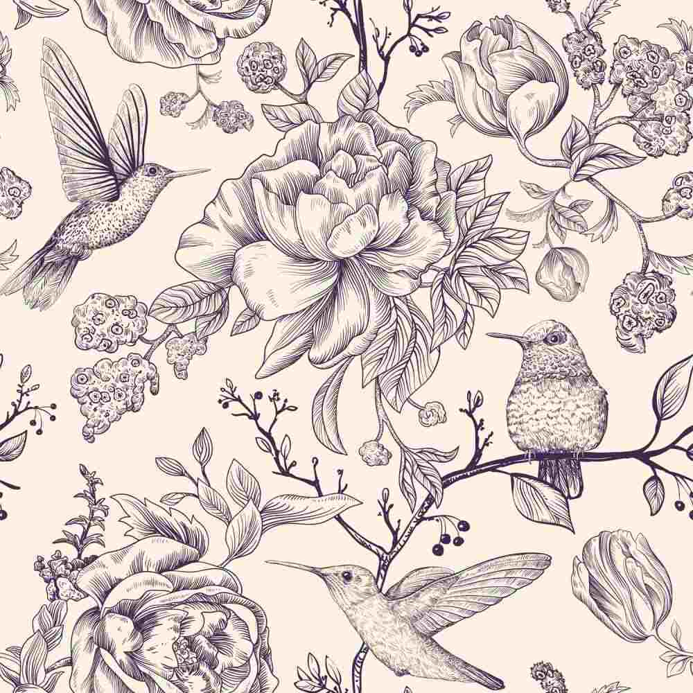 Nature Floral Wallpaper - Textile , HD Wallpaper & Backgrounds