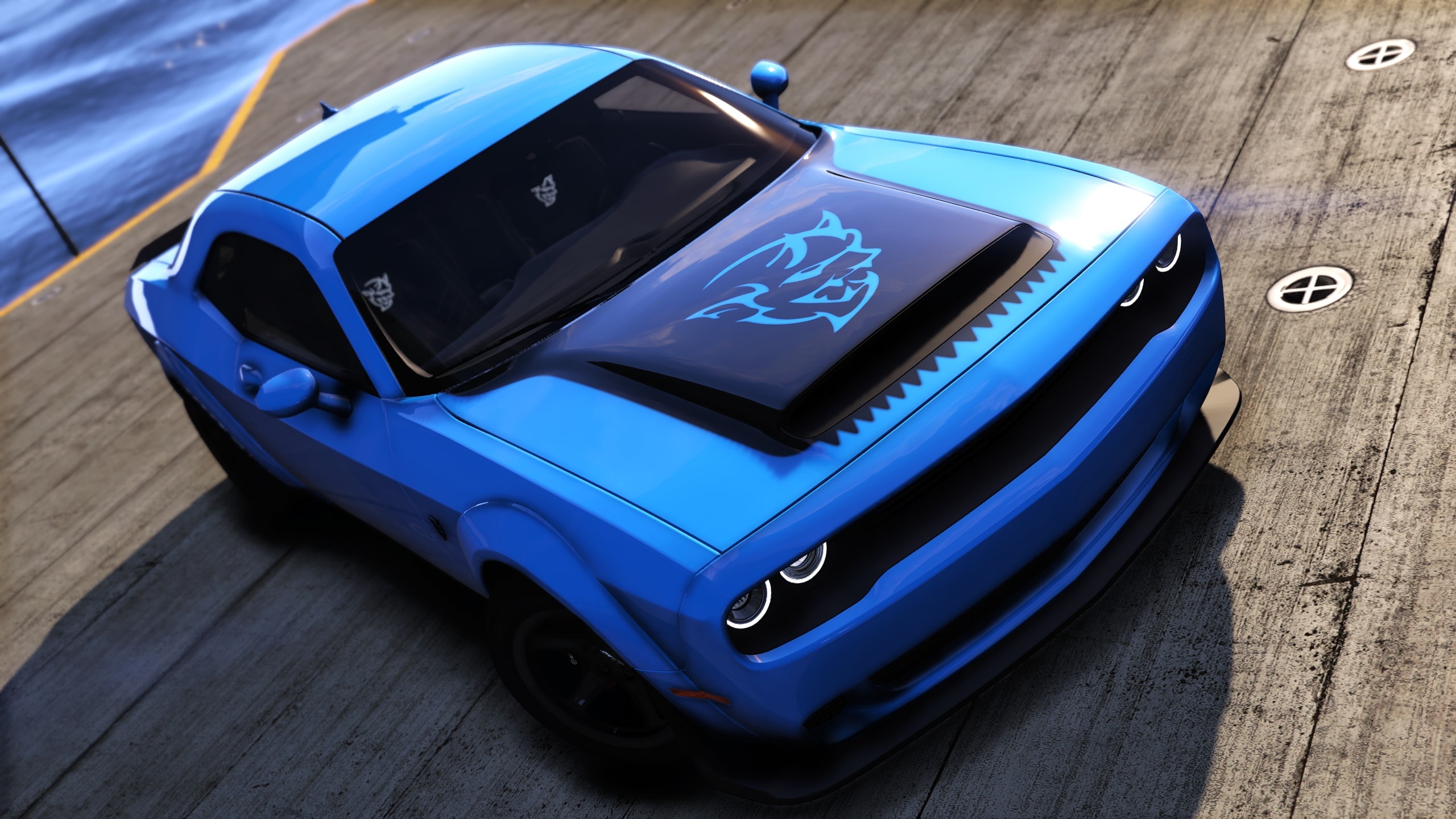 Dodge Demon Electric Blue , HD Wallpaper & Backgrounds