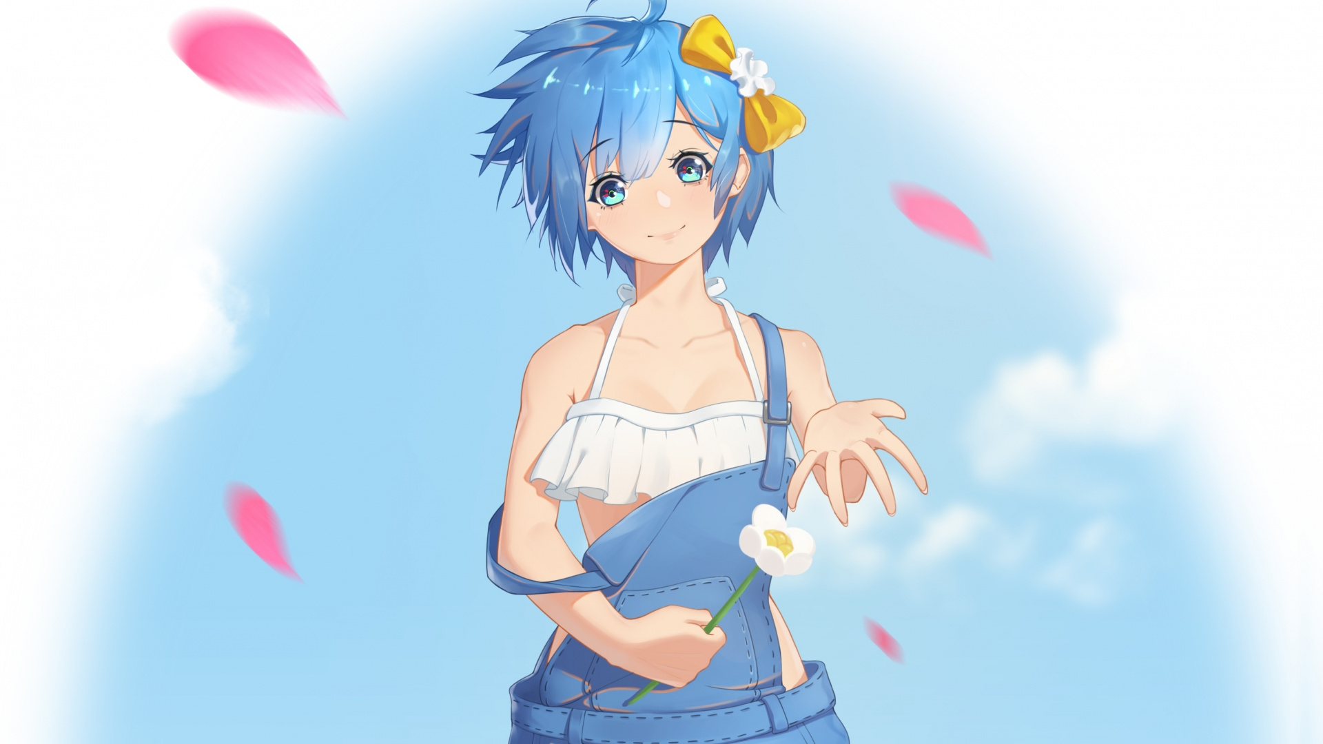 Beautiful, Rem, Re - Cartoon , HD Wallpaper & Backgrounds