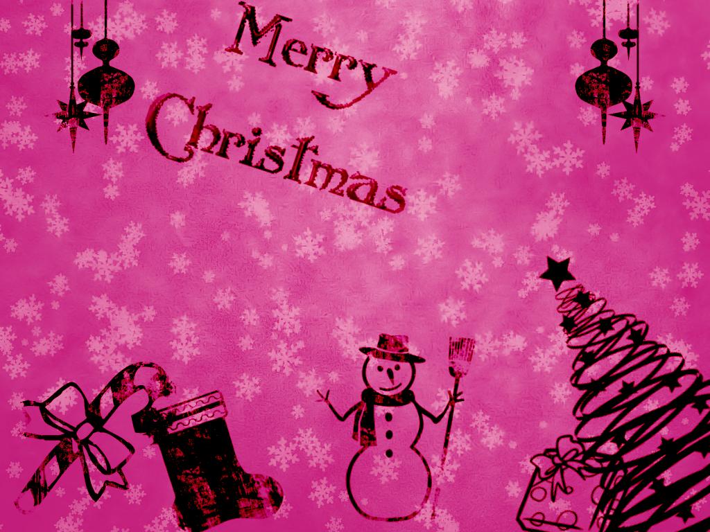 A Pink Christmas Christian Wallpaper Free Download - Christmas , HD Wallpaper & Backgrounds
