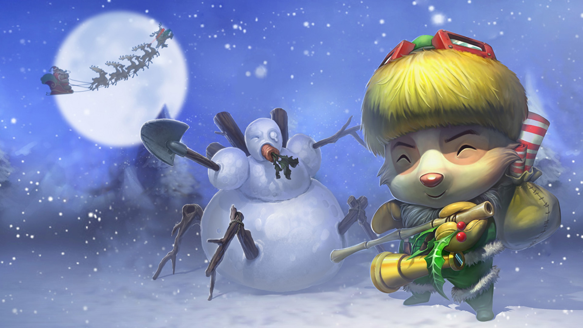 Happy Elf Teemo , HD Wallpaper & Backgrounds