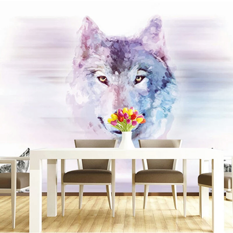 Wolf Watercolor Decal , HD Wallpaper & Backgrounds