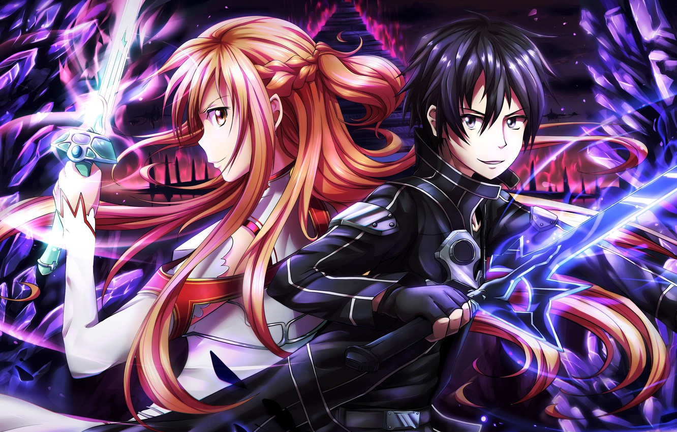 Photo Wallpaper Anime, Art, Characters, Sword Art Online, - Badass Sword Art Online , HD Wallpaper & Backgrounds