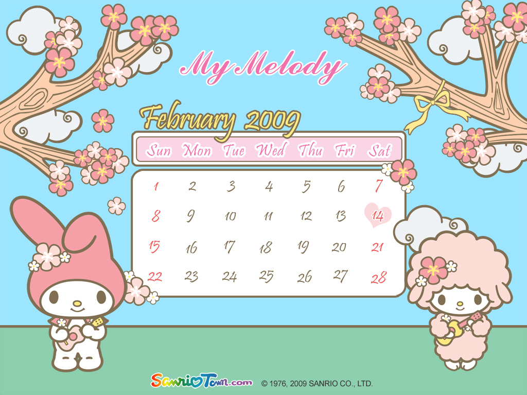 My Melody Calendar Wallpaper - My Melody Calendar 2020 , HD Wallpaper & Backgrounds