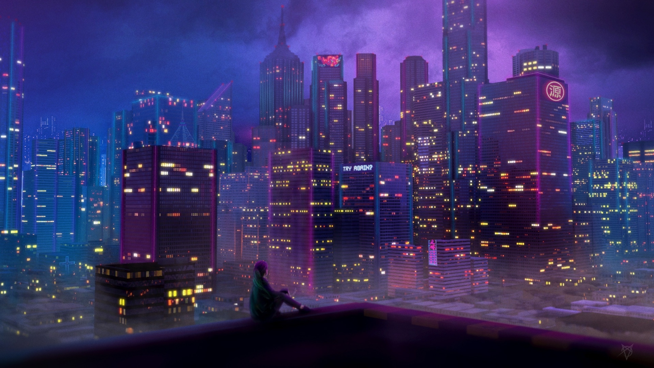 Night City Anime Background (#2517180) - HD Wallpaper & Backgrounds