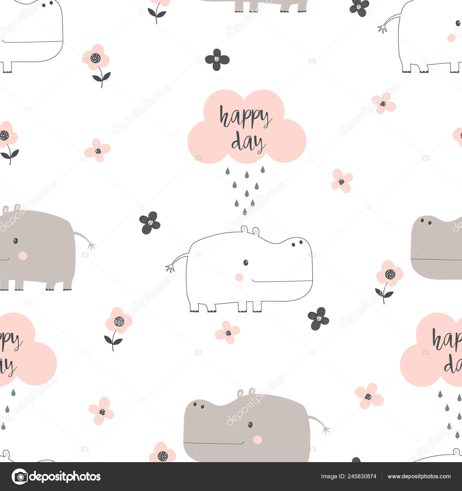 Cute Animal Wallpaper Pattern , HD Wallpaper & Backgrounds