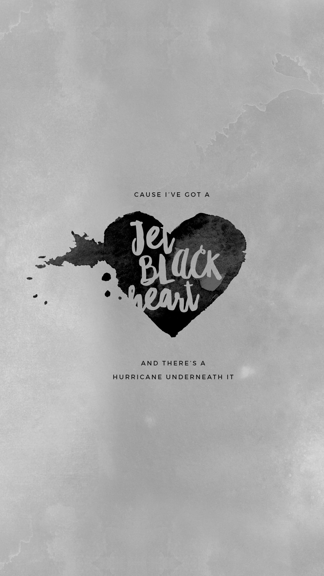 Lockscreens Jet Black Heart , HD Wallpaper & Backgrounds