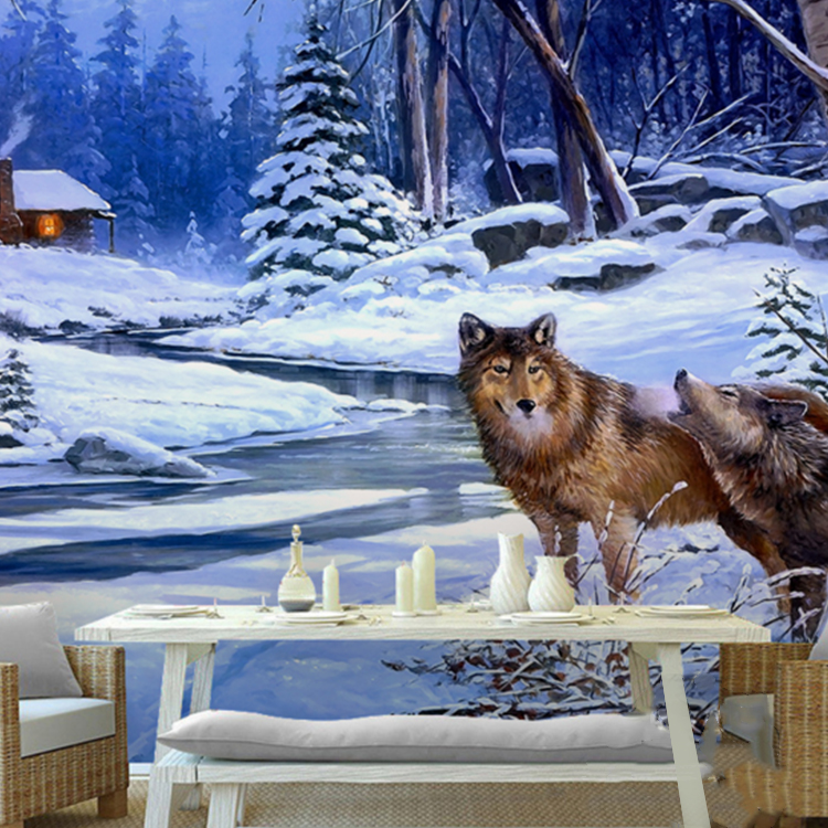 Snow Wolf Art , HD Wallpaper & Backgrounds