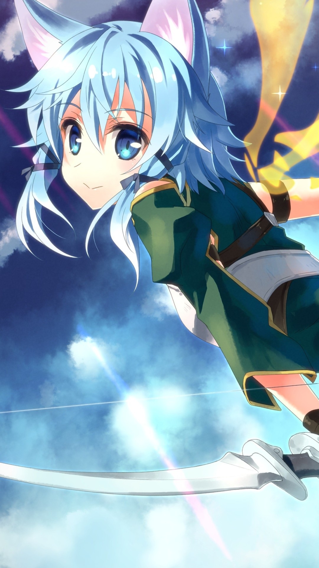 Sword Art Online Sinon - Sinon Sao Wallpaper Iphone , HD Wallpaper & Backgrounds