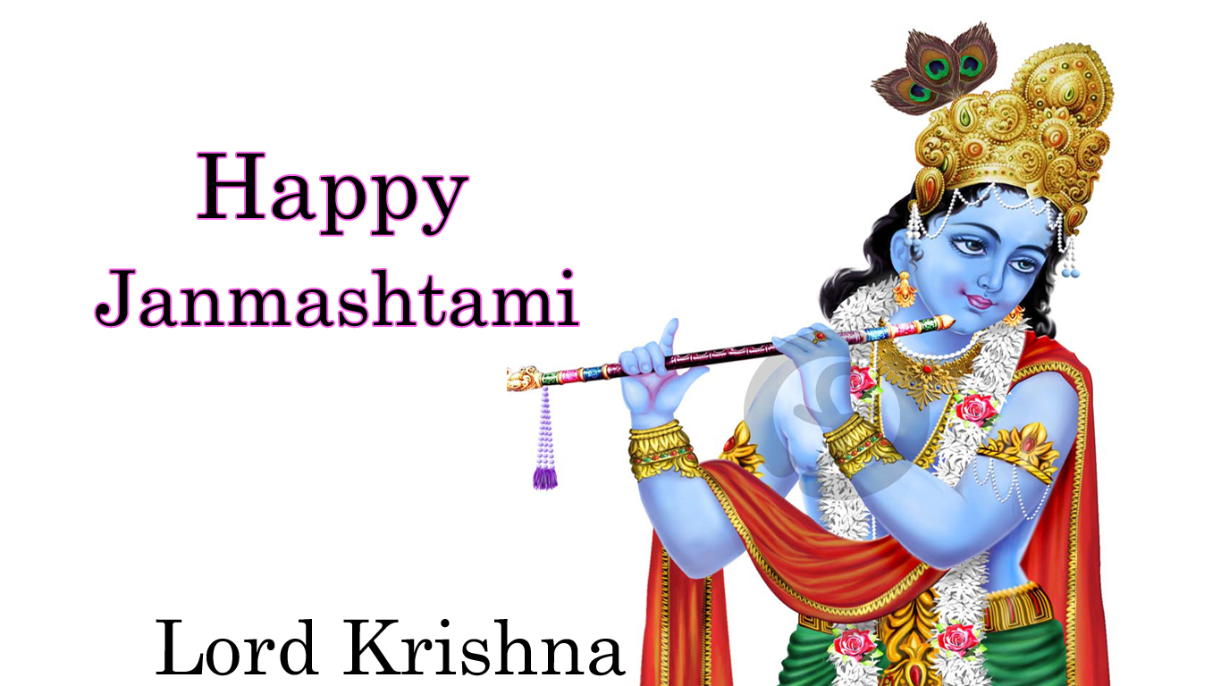 Happy Krishna Janmashtami Images, Pictures, Wallpapers, - Lord Krishna Happy Janmashtami , HD Wallpaper & Backgrounds