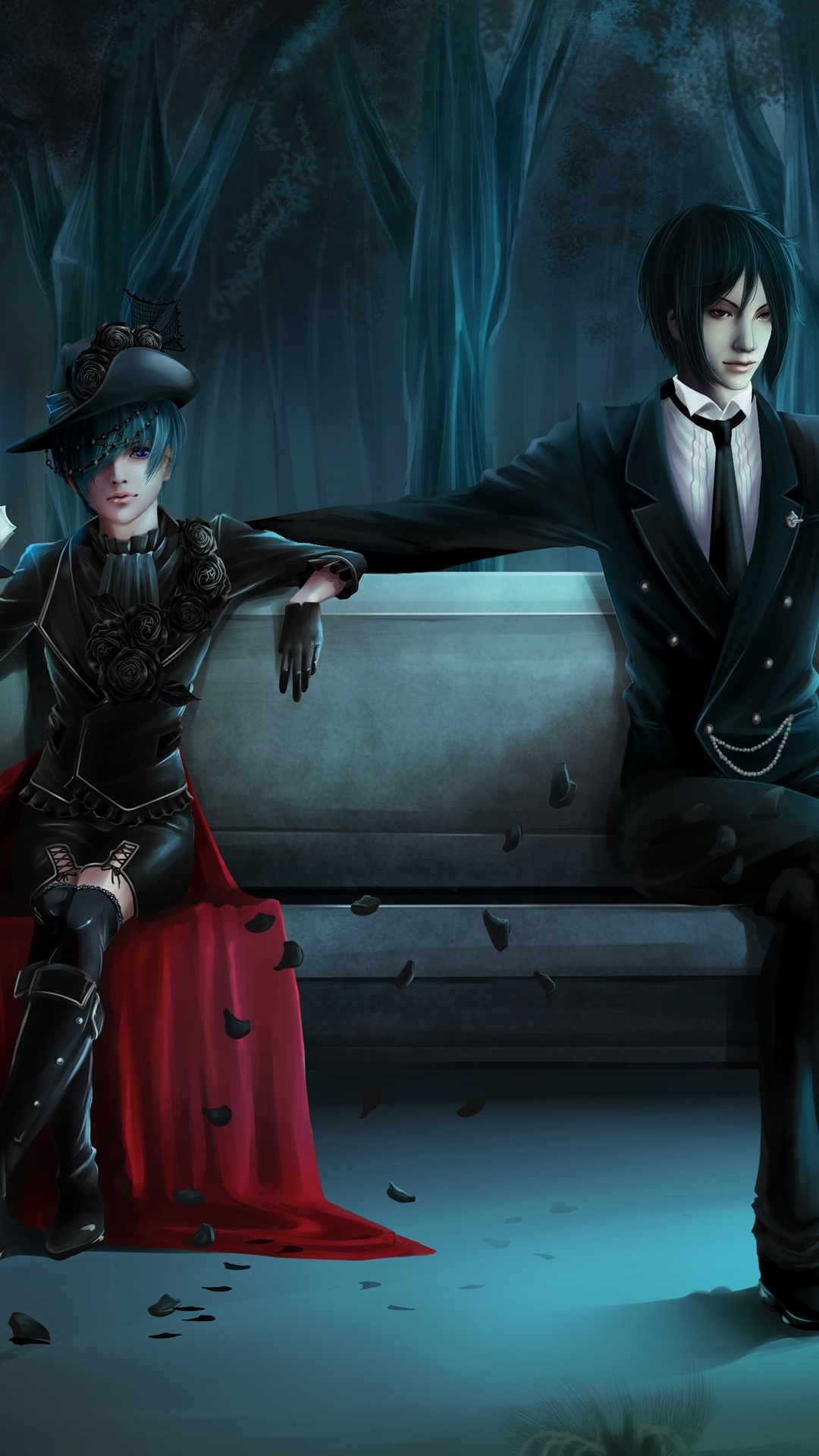 Dark Butler, Kuroshitsuji, Art, Sebastian Michaelis - Black Butler Hd , HD Wallpaper & Backgrounds