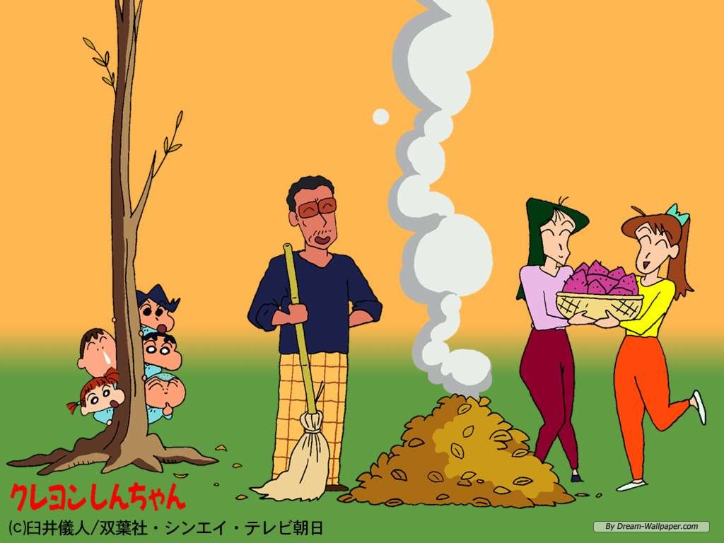 Free Cartoon Wallpaper - Shinchan Nature , HD Wallpaper & Backgrounds