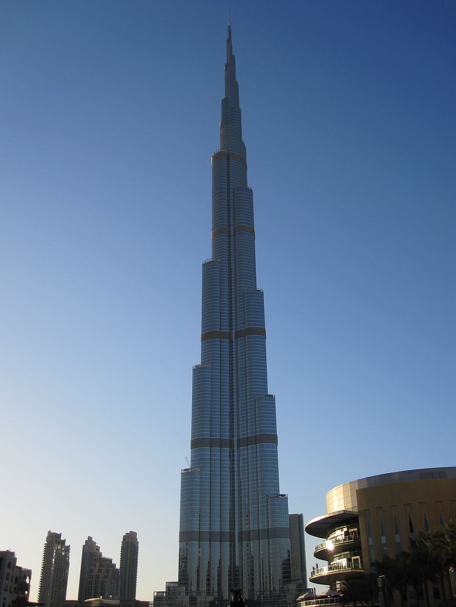 Burj Khalifa, Dubai, Building, Tower, Skyscraper, High, - Burj Dubai , HD Wallpaper & Backgrounds
