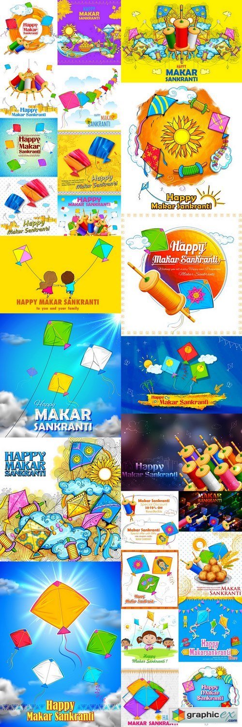 Makar Sankranti Wallpaper With Colorful Kite For Festival , HD Wallpaper & Backgrounds