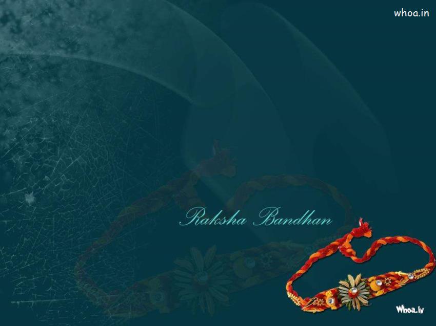 Raksha Bandhan Greetings Blue Wallpaper - Raksha Bandhan Background Hd , HD Wallpaper & Backgrounds