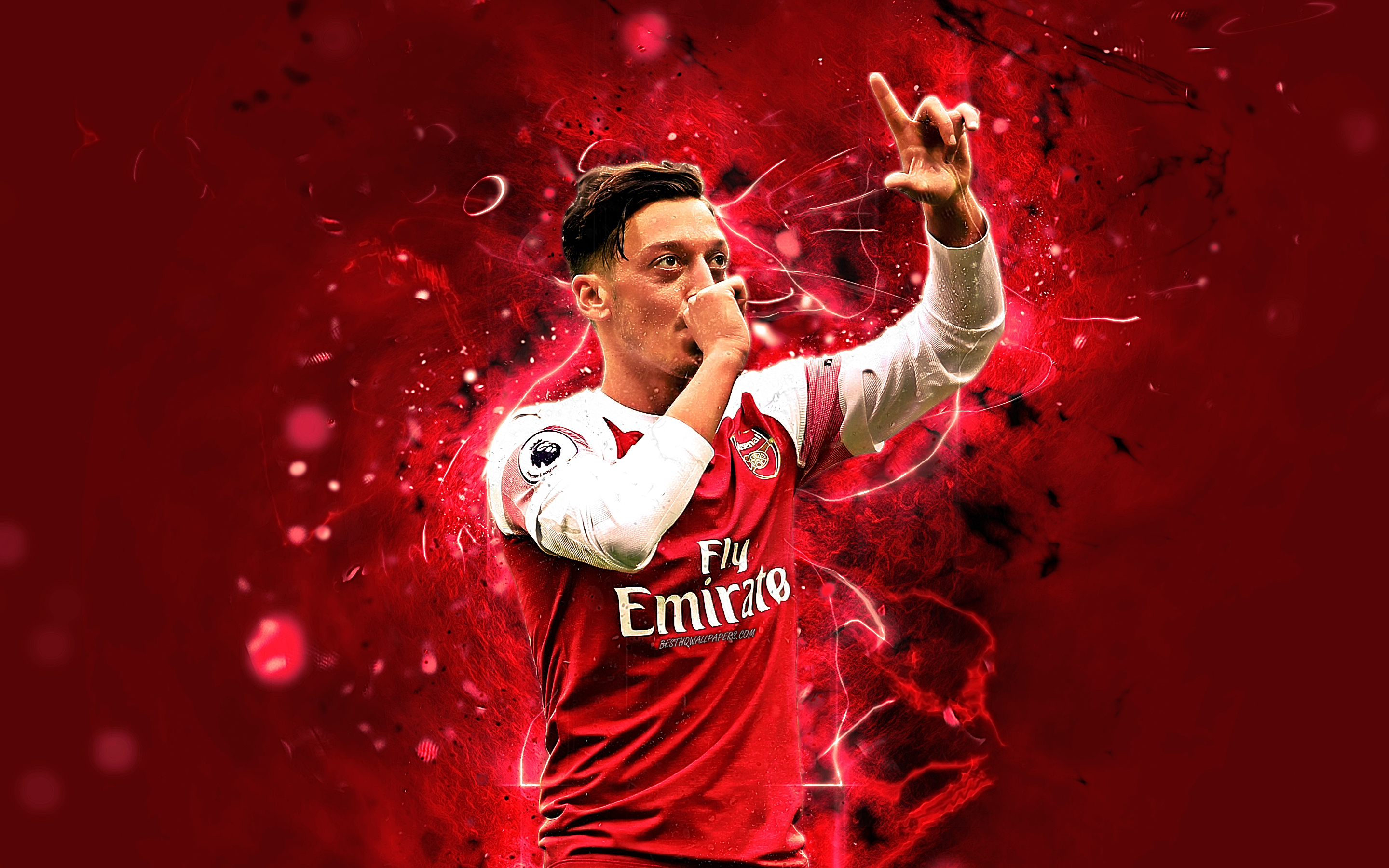 Mesut Ozil, Goal, Arsenal Fc, Abstract Art, German - Ozil Arsenal Fc , HD Wallpaper & Backgrounds