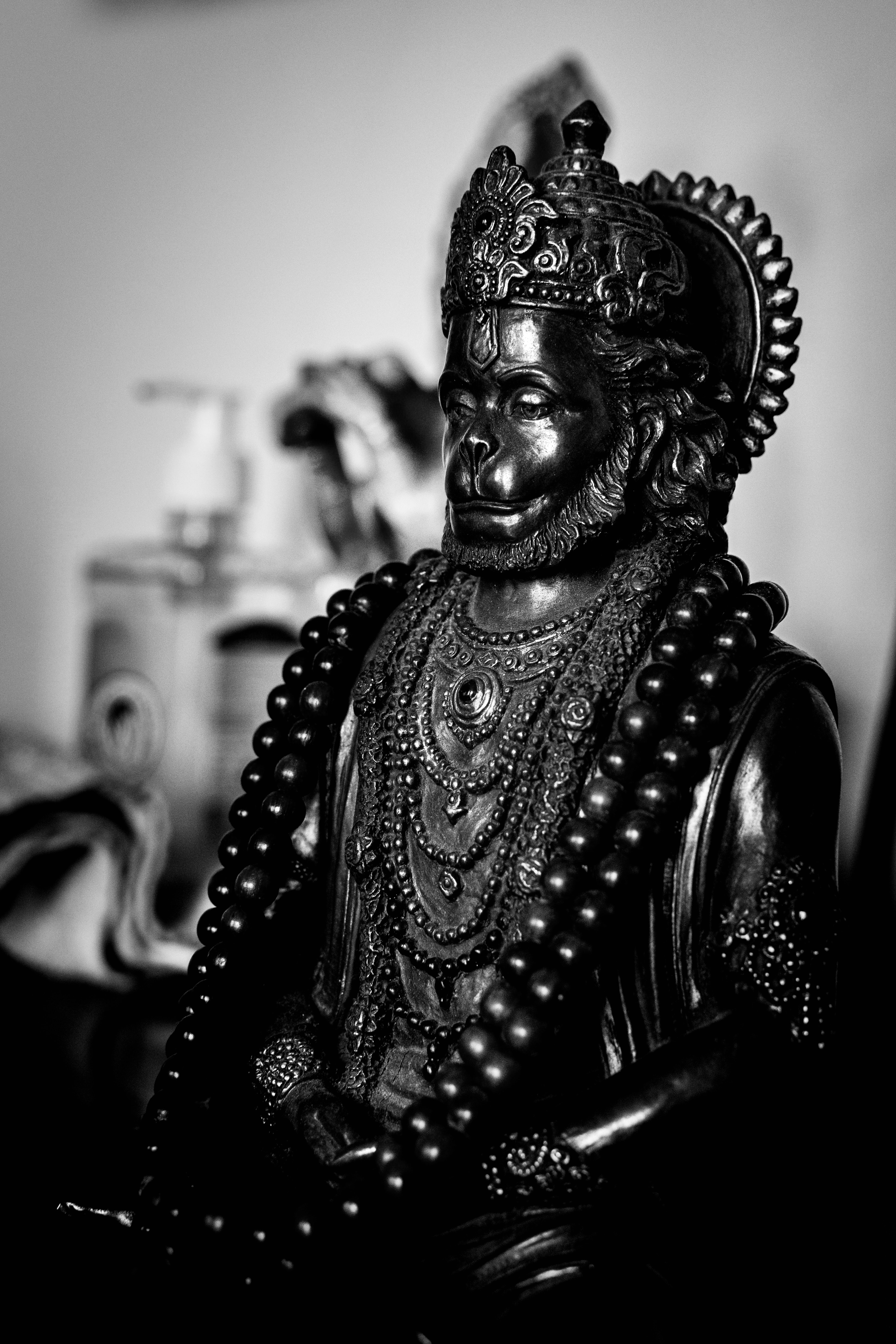 Anjaneya Black And White , HD Wallpaper & Backgrounds