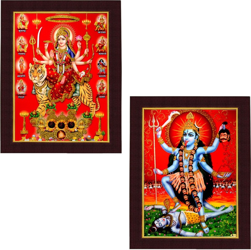 Maa Durga And Hanuman Ji , HD Wallpaper & Backgrounds