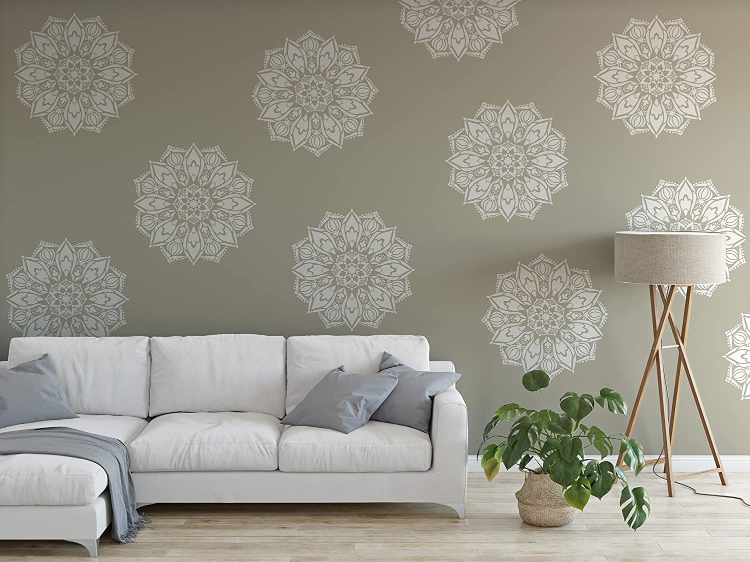 Living Room Easy Wall Stencils For Painting , HD Wallpaper & Backgrounds