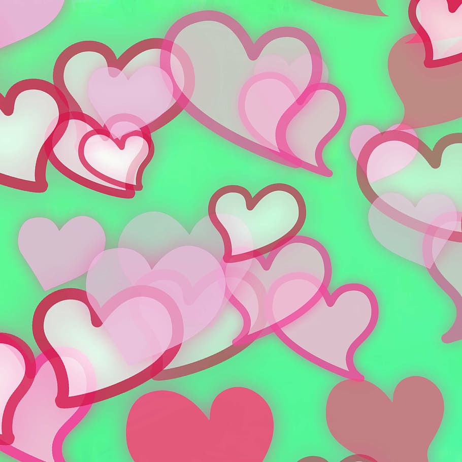 Wallpaper, Hearts, Love, Valentine, Romantic, Pattern, - Hình Nền Trái Tim , HD Wallpaper & Backgrounds