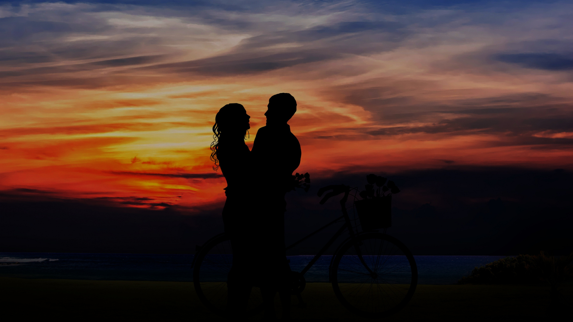 Couple, Love, Sunset, Outdoor, Wallpaper - Ultra Hd Couple 4k , HD Wallpaper & Backgrounds