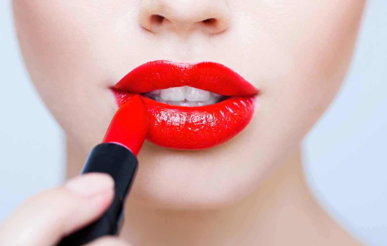 Photo Wallpaper Red, Woman, Lips, Glitter - Lip Slogans , HD Wallpaper & Backgrounds