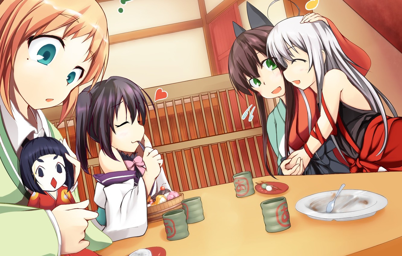 Photo Wallpaper Kawaii Girl Anime Food Funny Asian Anime 2530602 Hd Wallpaper Backgrounds Download