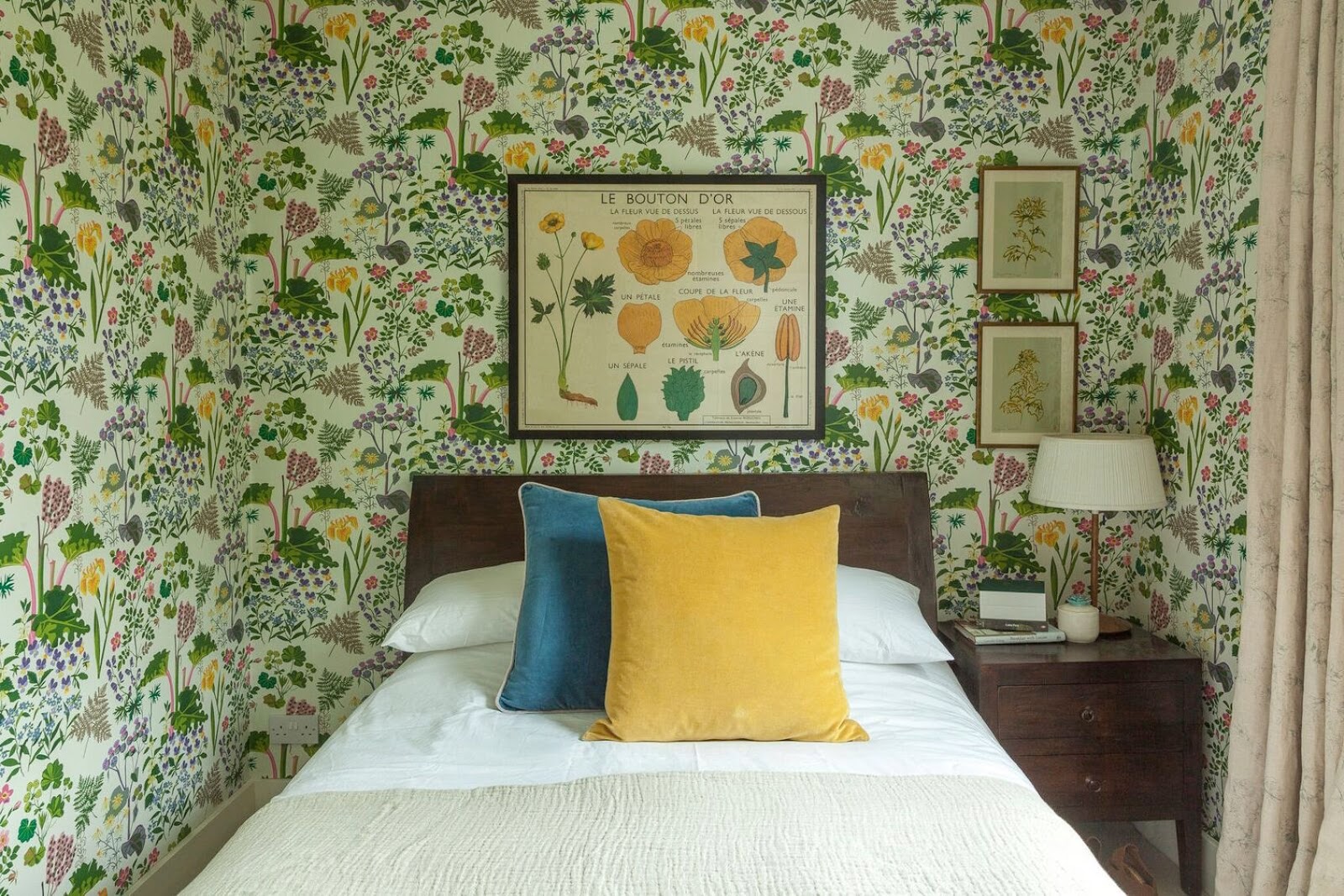 Botanical Wallpaper Bedroom , HD Wallpaper & Backgrounds