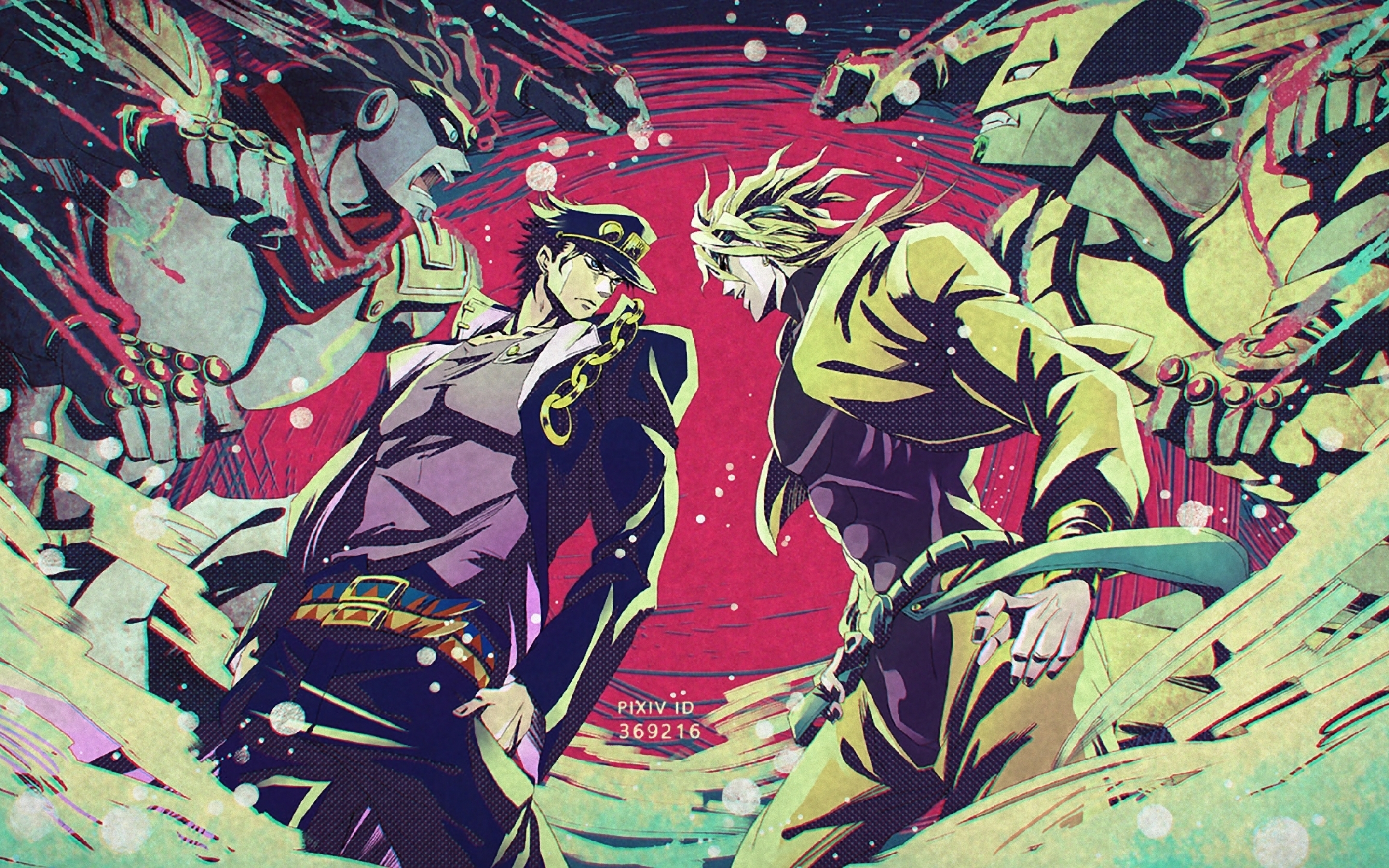 Jotaro Vs Dio Art , HD Wallpaper & Backgrounds