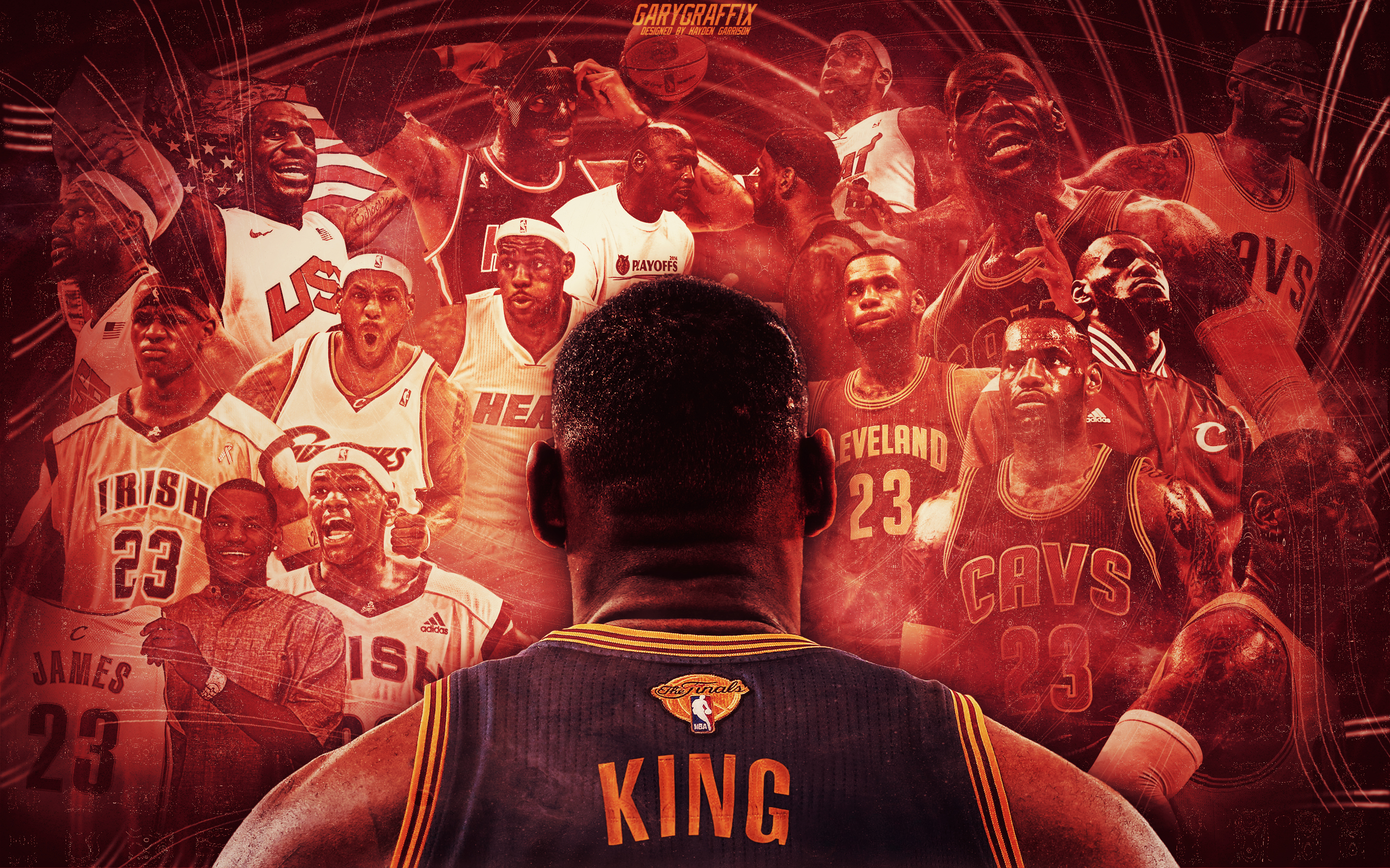 Lebron James Miami Heat Wallpaper 2015 › Picserio - Lebron James Heat And Cavs , HD Wallpaper & Backgrounds