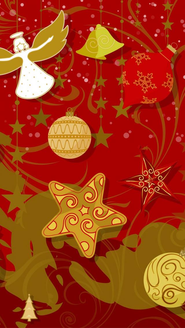 Iphone 5 Christmas Wallpaper - Gold Christmas Background High Resolution , HD Wallpaper & Backgrounds