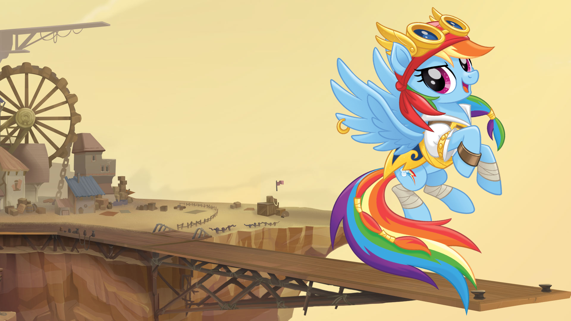 My Little Pony The Movie Wallpaper Pirate Rainbow Dash - My Little Pony Movie Rainbow Dash , HD Wallpaper & Backgrounds